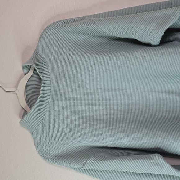 Madewell mockneck horizontal ribbed sweater size Medium. - Picture 4 of 11